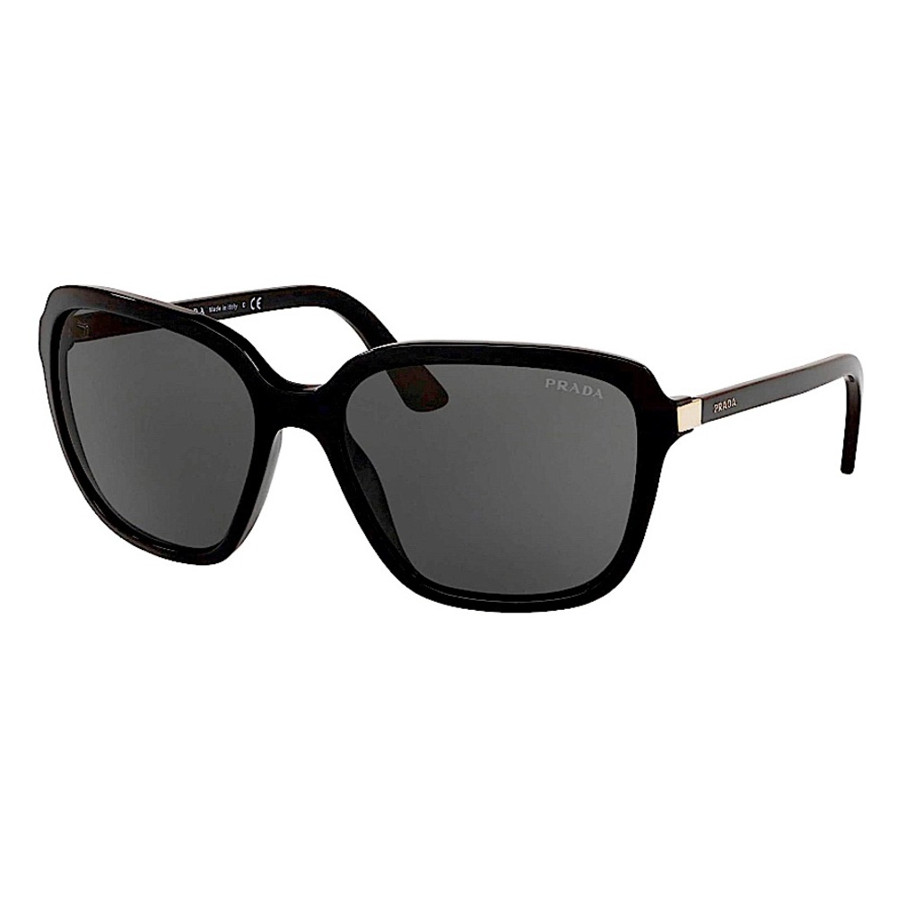 Prada Heritage Oversized Sunglasses (SPR 10V-F 1AB-5S0) in Black - Picture 6 of 16